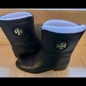 Tory Burch low heeled leather boots